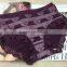 Attractive Lady Pattern Charming Deep Purple Sexy Lace Big Size Women Panty