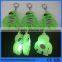 2016 new year gift silicone led blank keyrings wholesale