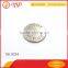 Engraved logo silver metal shank buttons for shirt/clothing/jeans