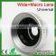 Hot selling high quality 0.67X Wide angle macro clip lens 2 in 1 for cellphone