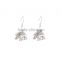 Dangle Earring Sliver Plated Elephant Shaped for Lady Gift