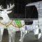 Large christmas light with santa and reindeer smart outdoor christmas reindeer lights