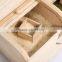 Eco-friendly cheap paulownia wood rice box beans box with roller shutter door
