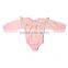 online shopping newborn baby girls clothing rompers pink long sleeve plain boutique cotton soft rompers