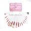 New White Handle Makeup Brushes Set 20 pcs Professional Make Up Tool Kit With Pink Pouch