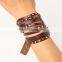 Female Real Leather Rope Bracelet Bangle