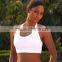 yoga set of tank top and capri bottom in organic cotton