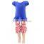 Hot sale clothing for children high quality baby patriotic clothes set wholesale cheap newborn baby clothing set