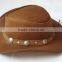 REAL LEATHER HATS COWBOYS WESTERN STYLE BUSH HATS TOP QUALITY