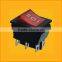 white triad electrical rocker switch,square amount panel 2pin rocker switch