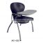Student chair with writing pad Powerful furniture school Plastic chair for sale A01+02C
