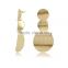Wholesale Ladies Earrings Designs Jewelry Gold Chandelier Large Rhinestone Earrings Woman