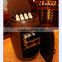 China high quality solid oak wooden wine barrel furniture 18 bottles
