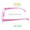 pink color plastic girls Promotion Reading sunglasses with metal hinge