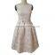 Golden bow design jacquard winter prom for big girls evening party dress