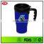 14oz plastic wholesale thermos mug with handle