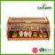High Quality Bamboo Wood Bread Box, Bread Bin Wholesale
