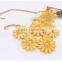 New European Style Flower Choker Collar Vintage Pendant Statement Necklace for Women