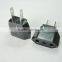Plug with socket type european to american plug adapter 250v to 110v plug adapter