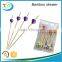 High quality eco-friendly party knotted bamboo pick