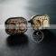 14x19mm vintage style steam punk watch movement gun black fashion cuff link 6600034