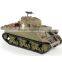 Custom Heng Long 116 M4A3 Sherman Radio Control RC Army War Tank Smoke Sound 2.4Ghz/Make High Quality Kids RC Toys China Factory