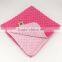 100% Polyester customized adorable textured dot outdoor infant quilt