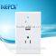 Many Design Wall USB Socket/Double USB soket 2.1A/multi socket with usb socket with switch