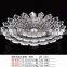 Flower shape plastic fruit plate with various sizes