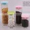 high borosilicate glass jar with plastic lid