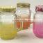 Glass Mason Jar Colored Glass Jar With Metal Lid