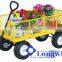 four wheel Gardening trolley wagon hand mesh pull trolley