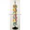 6-Tier Rotating Floorstanding Wheel Metal Card Holder