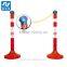 plastic safety chain barrier/'barricade with coloured plastic chain