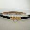 Wholesale Colourful Flower Pattern Buckle Sex Women Lady Thin PU Waist Belt