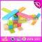 Promotional 46PCS DIY wooden puzzle 4D toy for kids,Wooden intelligent 3d puzzle diy toy for christmas W03B045