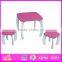 2015 New cute wooden chairs and tables, popular wooden chairs and tables and hot sale colorful chairs and tables WO8G099