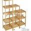 Modern 5 tiers bamboo display shelf/rack