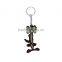 Hot design PVC material rubber souvenir Printing keychain keyring gift