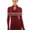 2016 new arrival wholesale plain long sleeve women turtleneck t shirt