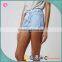 Washed women summer crossfit blank workout runner running shorts gym shorts