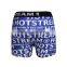 Plastisol Letters Printed Man's Underwear Boxer Cotton Fabric Briefs Shorts