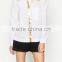 Runwaylover EY2338B Hot Sale 2017 Ladies Fashion Gilding Pure Color Blouse