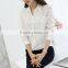 custom wholesale ladies blouse patterns women cotton formal business blouse with dot