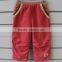 french terry fabric children casual pants with lace