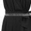 Fashion One Piece V Neck Sexy Sleeveless Wide Leg Ladies Jumpsuit For Wholesale 2017