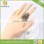 Unique Vintage Wedding Couple Ring Turkey White Crystal Jewelry Big Size Rings For Women Fine African Jewellery