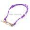 2PCs Bronze Letters Love Faux Suede Leather Cord Charm Bracelets