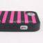 Victorias secret stripe silicone case for iPhone 5