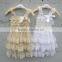 Wholesale Boutique Rustic Newborn Baby Ruffle Lace Dress and Headband M5061814
